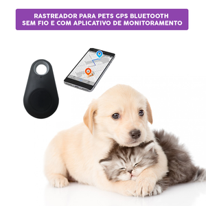 Rastreador Para Pets GPS Bluetooth Sem Fio E Com Aplicativo de Monitoramento